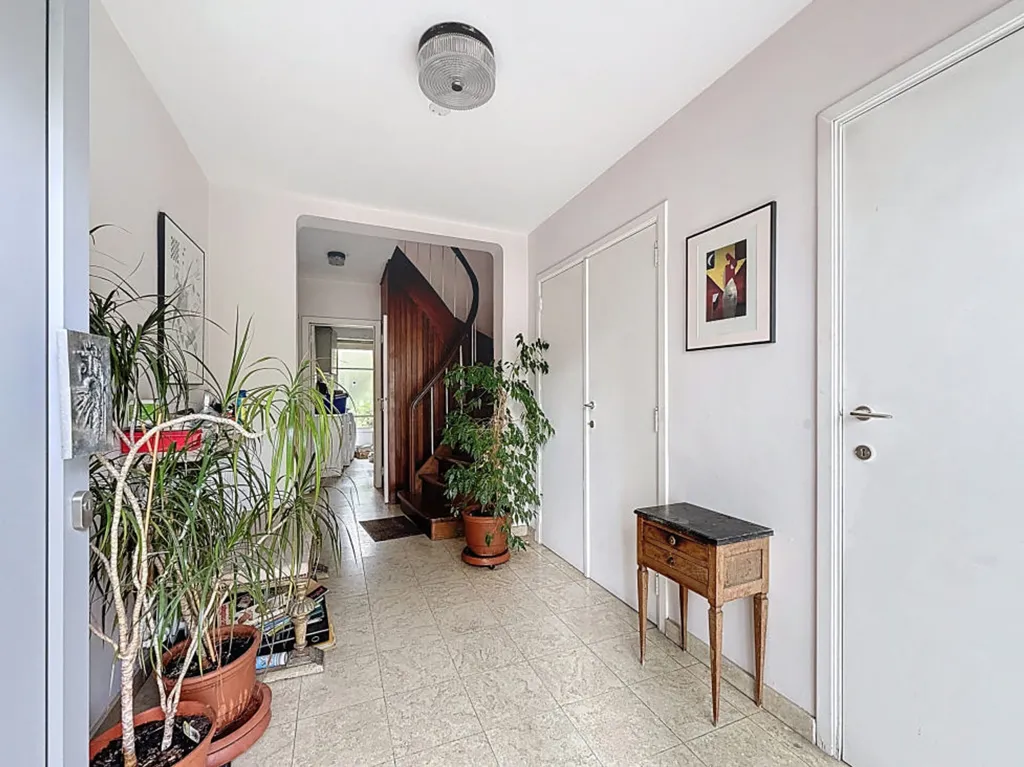 Hallway - Architectural 3-Front House with Terrace in Jette