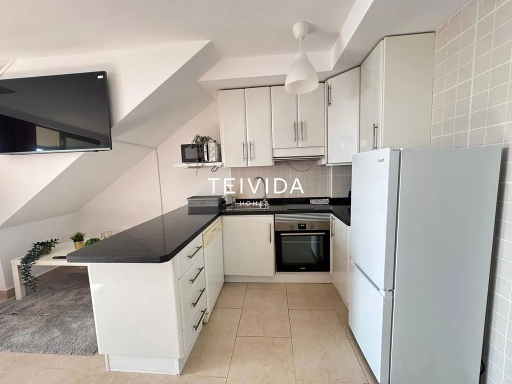 Kitchen - Penthouse with Sea View in Palm-Mar
