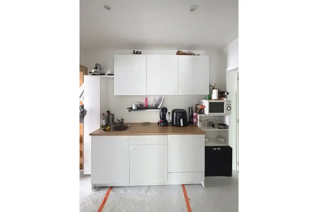 Cuisine - Appartement avec Terrasse dans le Quartier Plasky à Schaerbeek