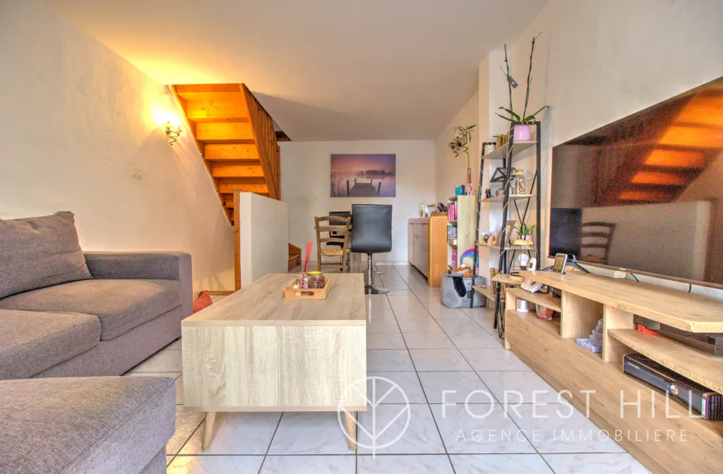 Living Room - Village House with Parking in Céret