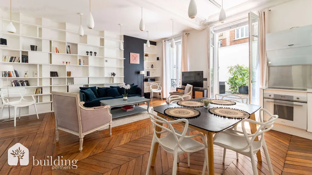 Salle à manger - Appartement 3 Pièces avec Terrasse au 17e à Paris