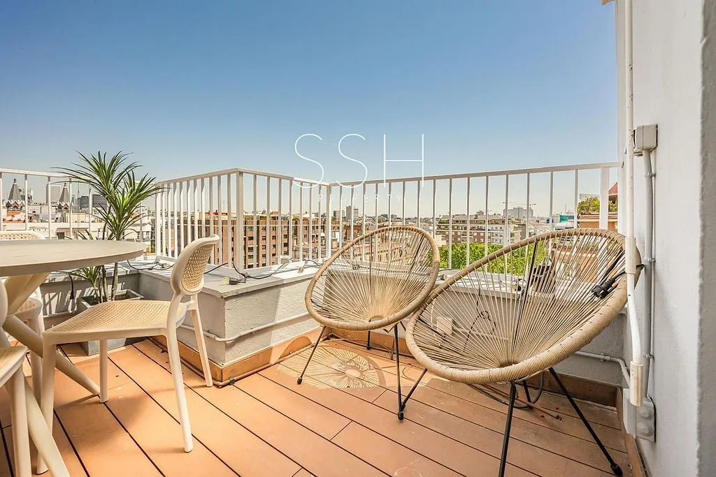 Terrasse - Modern Loft with Terrace in Almagro, Madrid