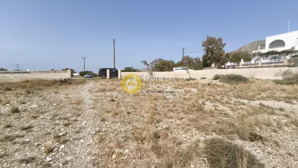 Aed - Buildable Plot with Sea View in Santorini Perissa