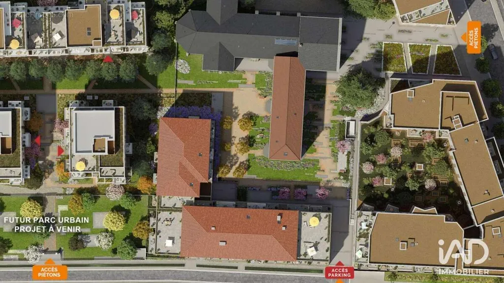 Vista aerea - Studio with Balcony in Clermont-Ferrand