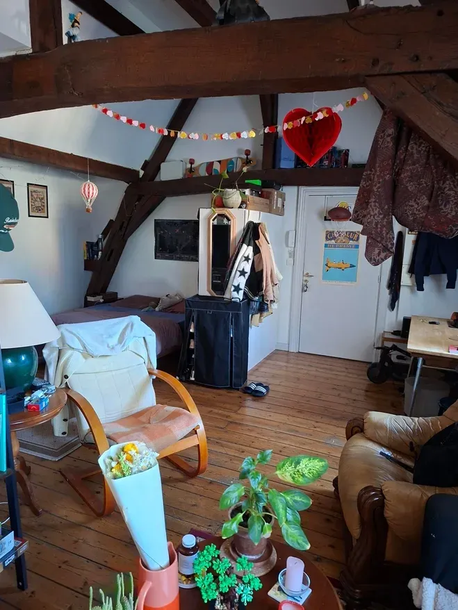Séjour - Appartement T1bis avec Cour dans le Centre Ville