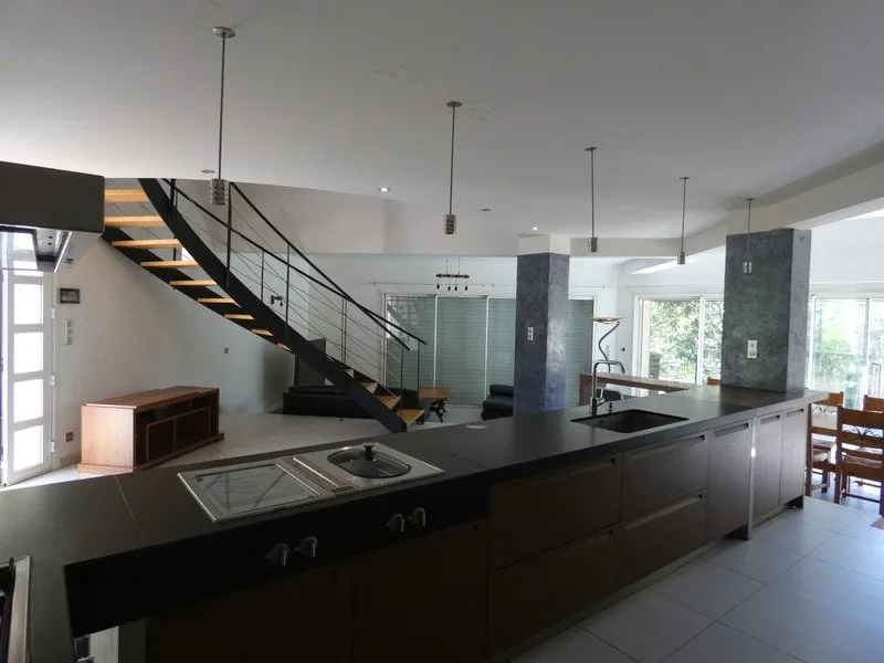 Cuisine - Villa d'Architecte avec Vue Panoramique près de Ganges