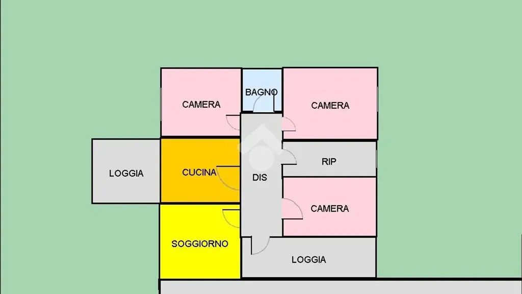 Plan - Single-Storey Villa with Garden in Capannori