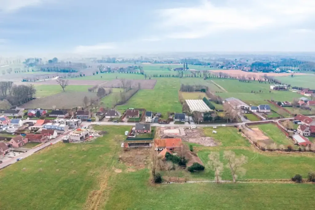 Vue aérienne - Terrain à Bâtir Néo à Oedelem, Beekstraat