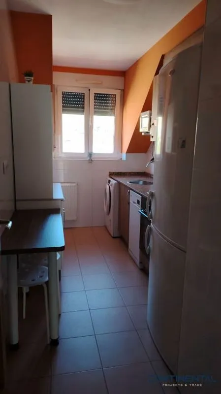 Köök - Modern Penthouse with Balcony in Sama de Langreo