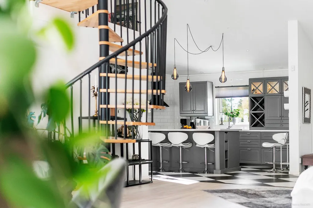Cucina - Modern House with Pool in Gislaved