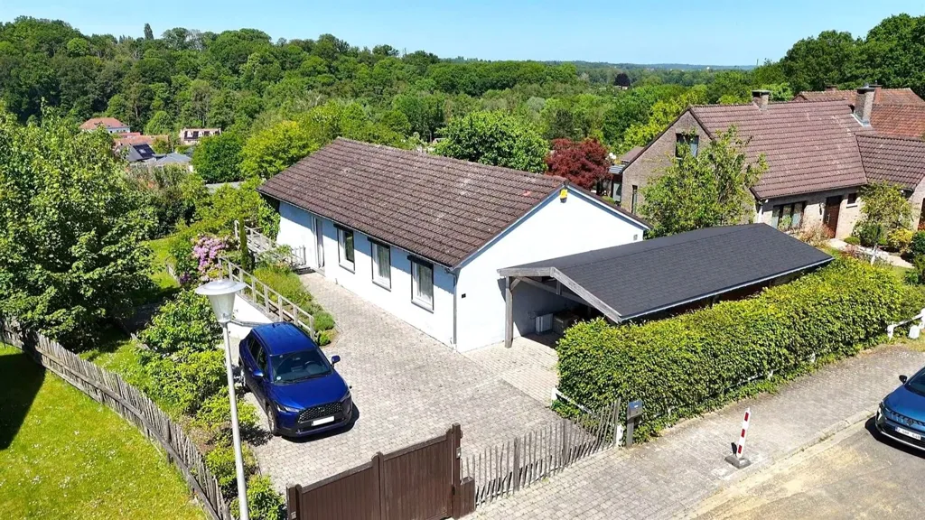 Aerial - Renovated House with Garden in Limelette