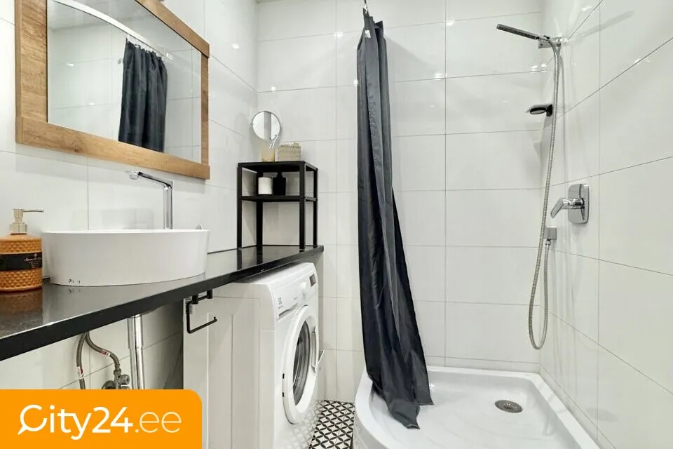 Salles de bain - 3-Room Apartment with River View in Tallinn