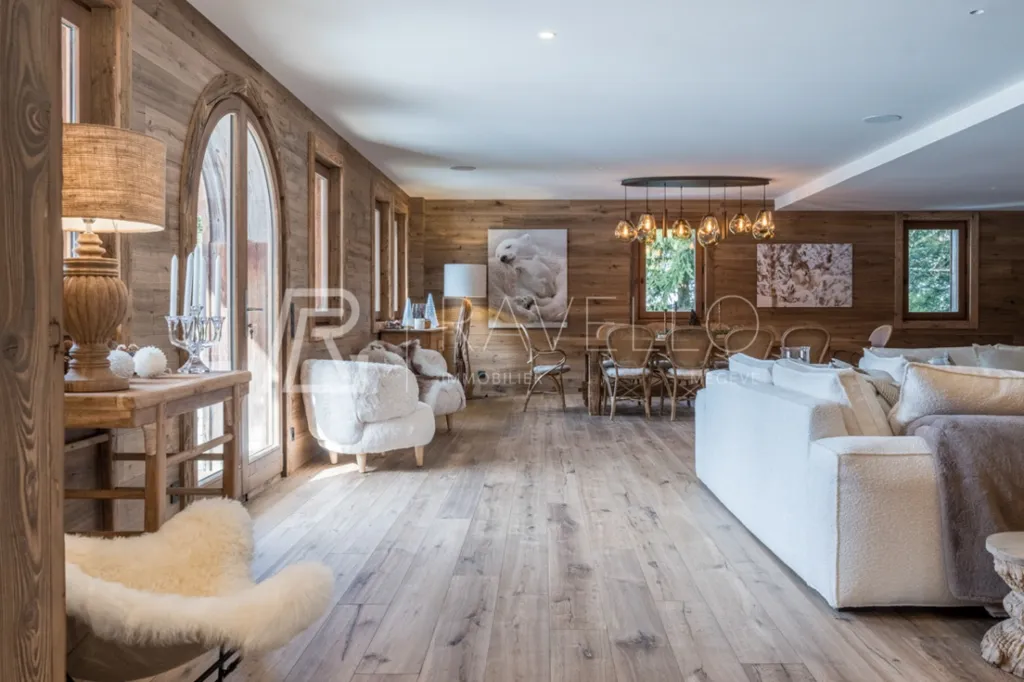 Séjour - Chalet avec Vue Panoramique en Val d'Arly
