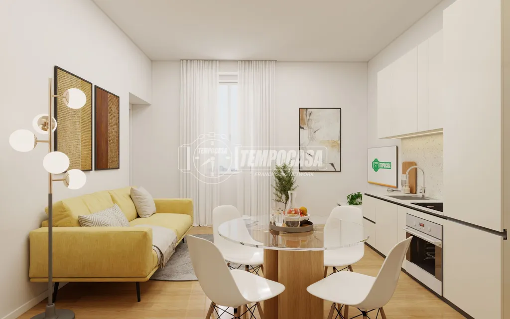 Soggiorno - Three-Bedroom Apartment in Historic Building, Milan