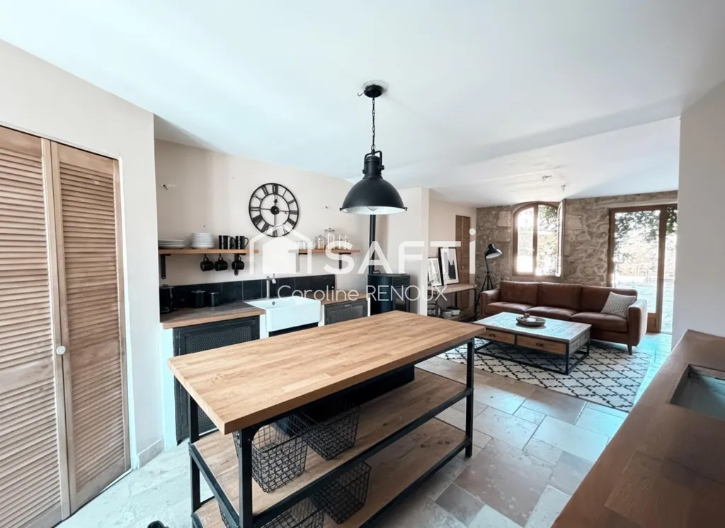 Cuisine - Maison de Caractère avec Piscine à Lauris