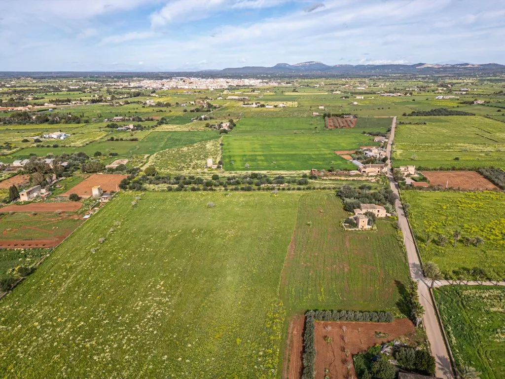 Aerial - Rustic Plot with Traditional Buildings in Campos