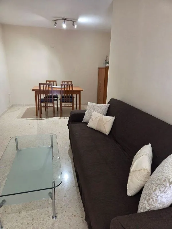 Living Room - Furnished Flat with Balcony in Beteró