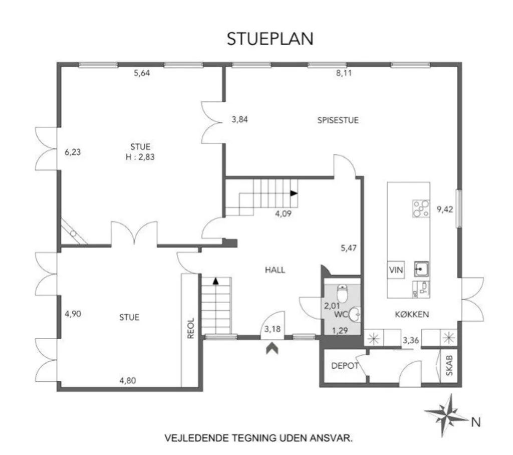 Plaan - Classical Villa in Ambassade Quarter, Hellerup