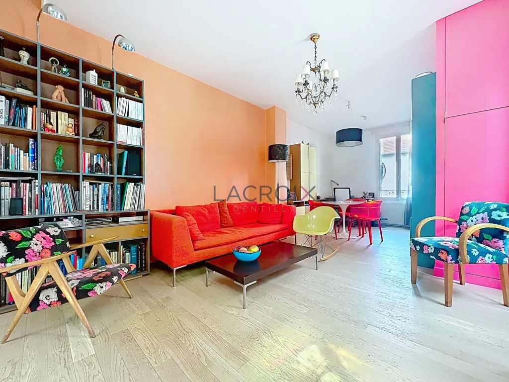 Living Room - Charming House with South-Facing Terrace in Gentilly