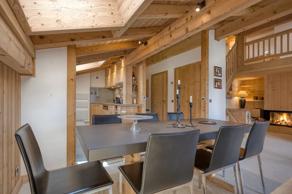 Söögituba - Ski-In/Ski-Out Apartment in Megève