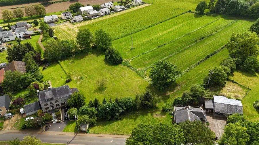 Vue aérienne - Terrains à Vendre avec Vue Campagnarde à Sélange