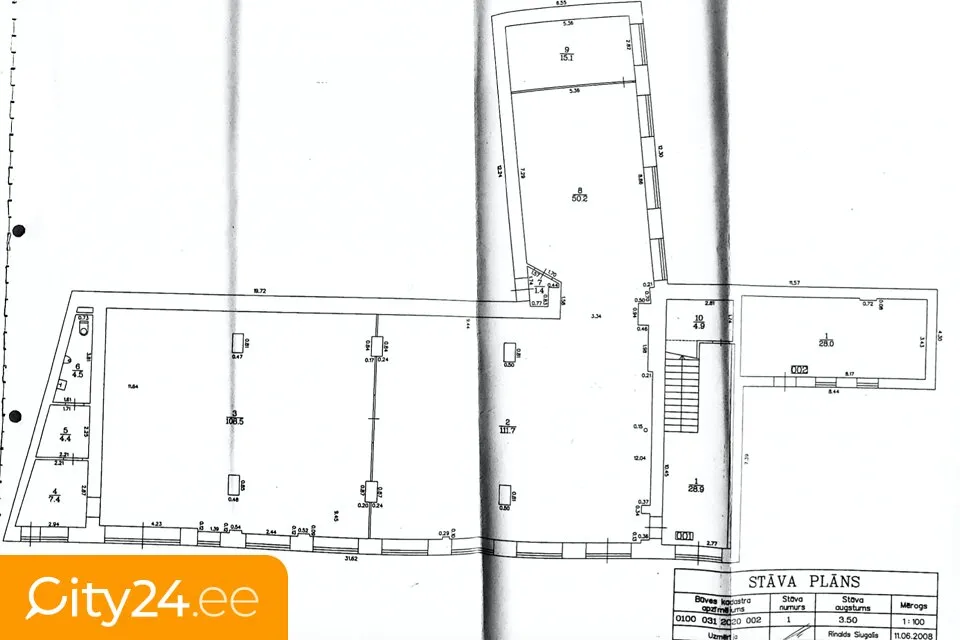 Plan - Renovated Office Space in Riga Centre