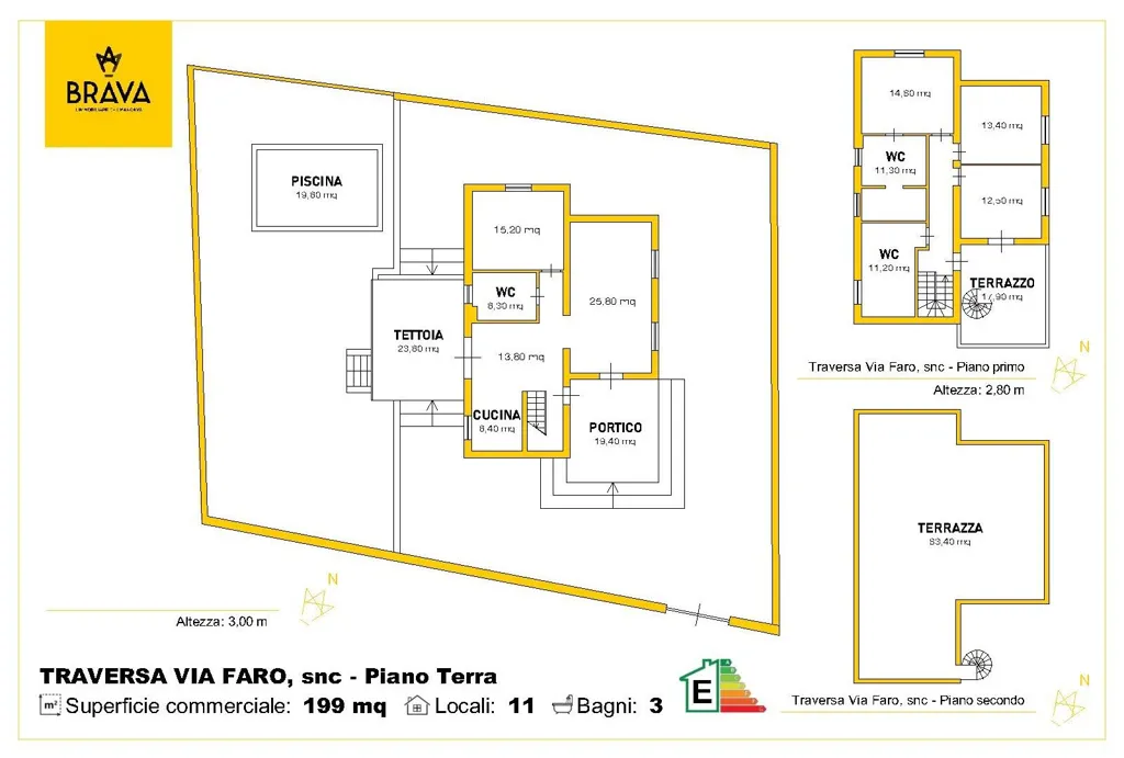 Plaan - Villa with Sea View and Pool in San Vito Lo Capo