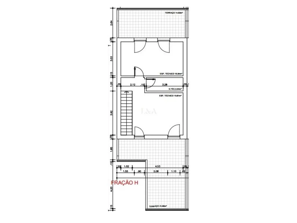 Floor Plan - Semi-Detached Villa with Pool in Vila Real de Santo António