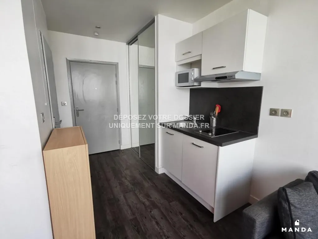 Köök - Studio with Parking in Villeurbanne