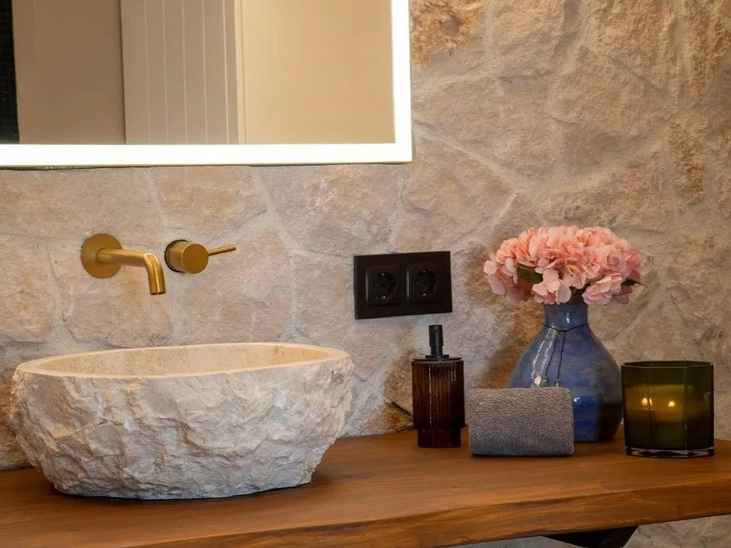 Salles de bain - Rustic Cottage with Pool in Alaró