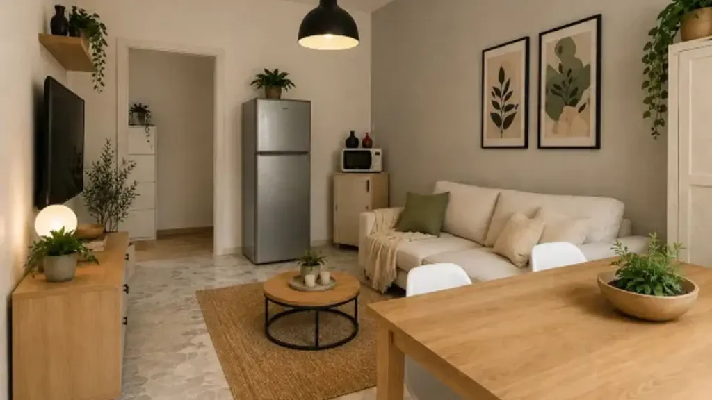 Séjour - Trilocale with Balcony in Grigioni, Milan