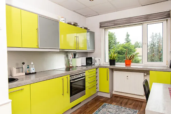 Köök - Renovated Flat with Balcony in Luunja