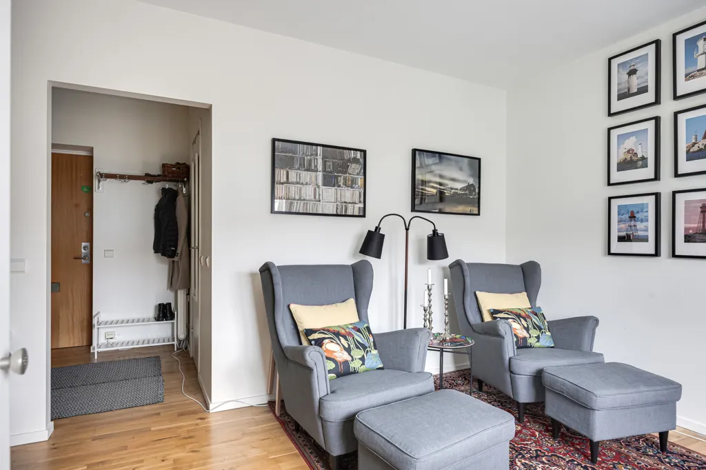 Living Room - Apartment with Balcony in Stjärnhusen, Malmö