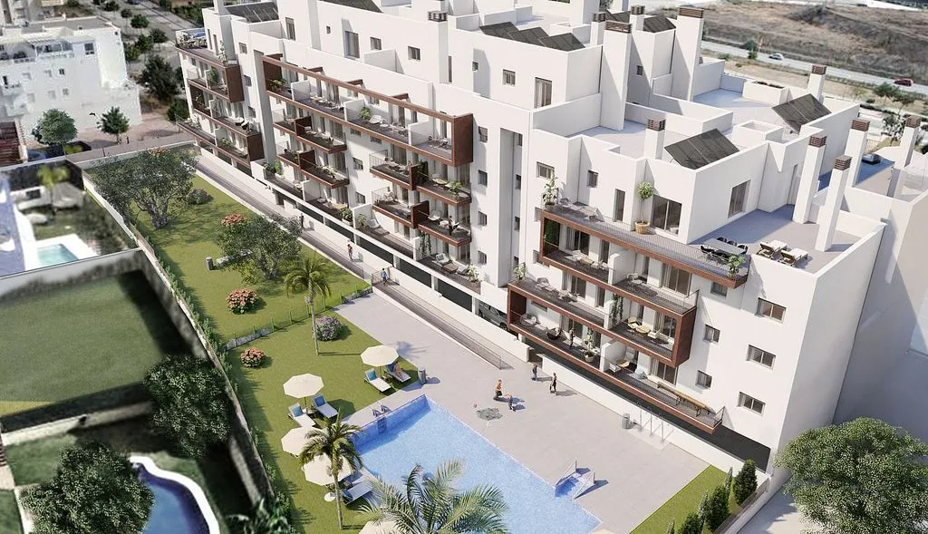 Õhuvaade - New Flat with Pool in Vélez Málaga