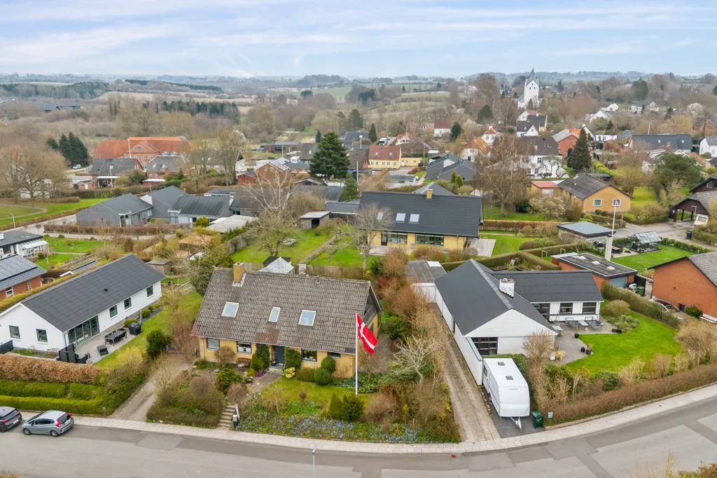 Vue aérienne - Spacious Villa in Bjert with Community Access