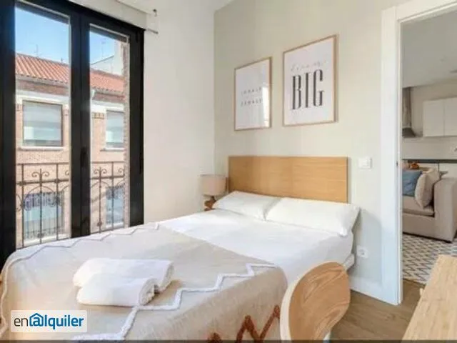 Bedrooms - Furnished Flat with AC in Chamartín, Madrid