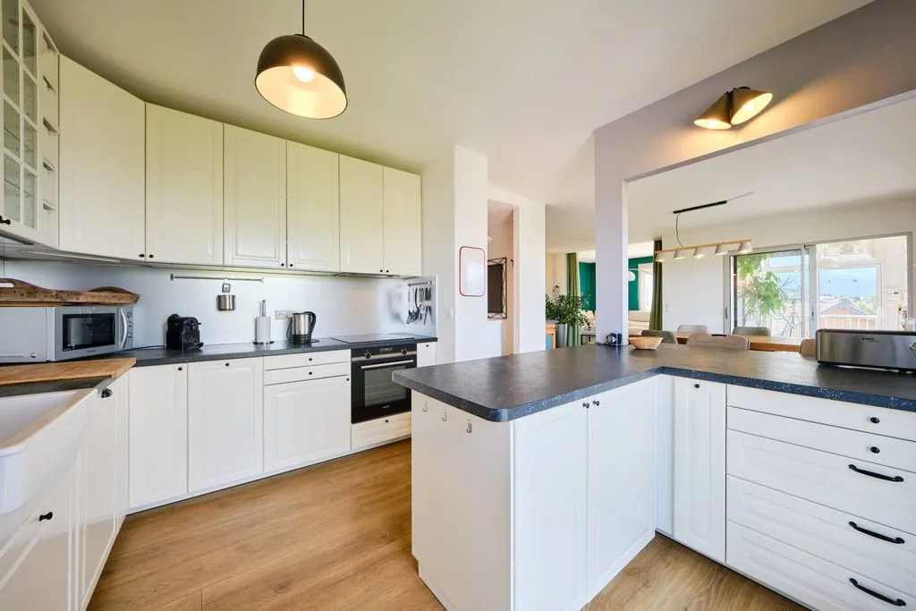 Köök - Luxury Flat with Lake View in Annecy-le-Vieux