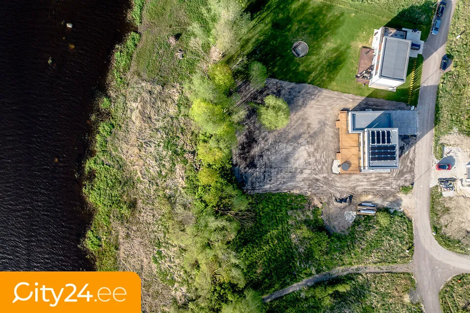Vue aérienne - New Stone House with Balcony in Sindi