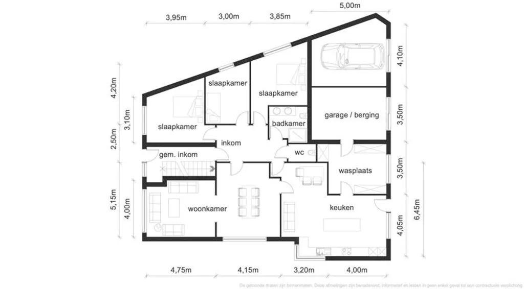 Plaan - Spacious Apartment with Garden in Mol