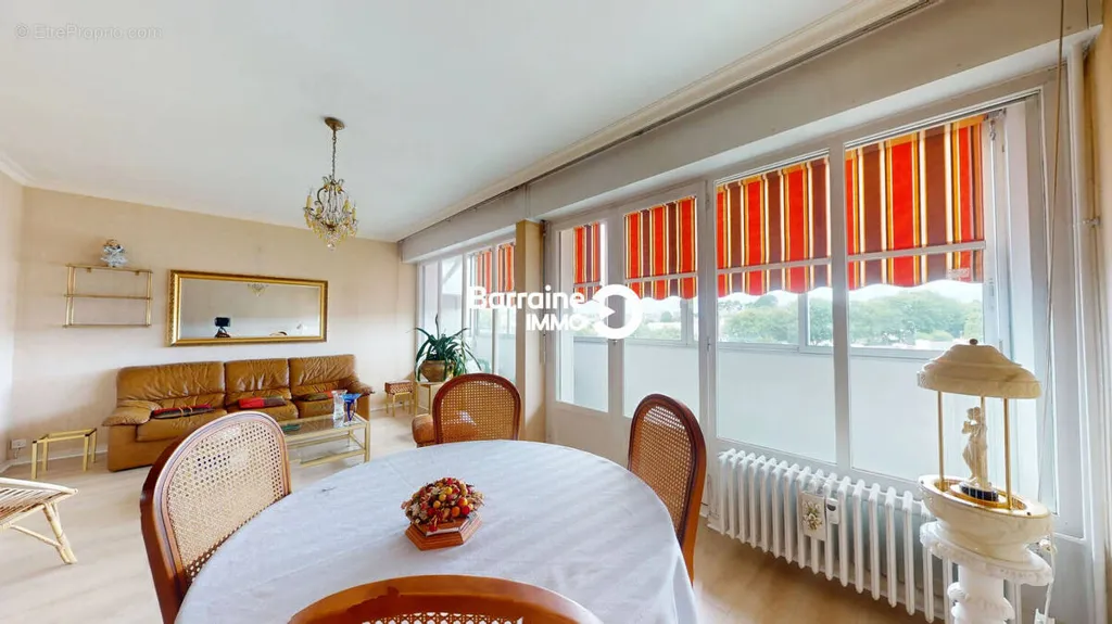 Dining Room - Lorient North Apartment with Balcony and Parking