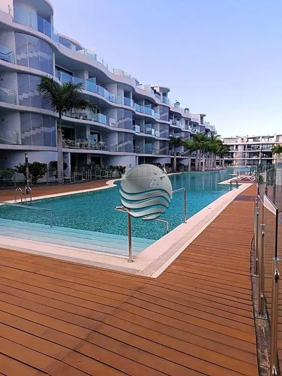 Piscine - Luxury Apartment with Pool in Palm-Mar, Arona