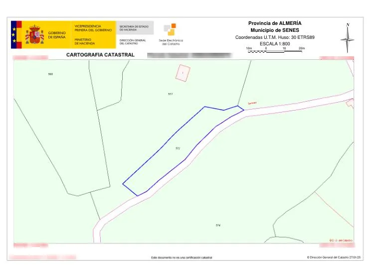 Planimetria - Land Parcel in Senés, Almería