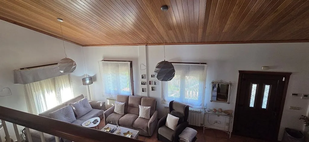 Séjour - Chalet with Pool and Terrace in Tomiño