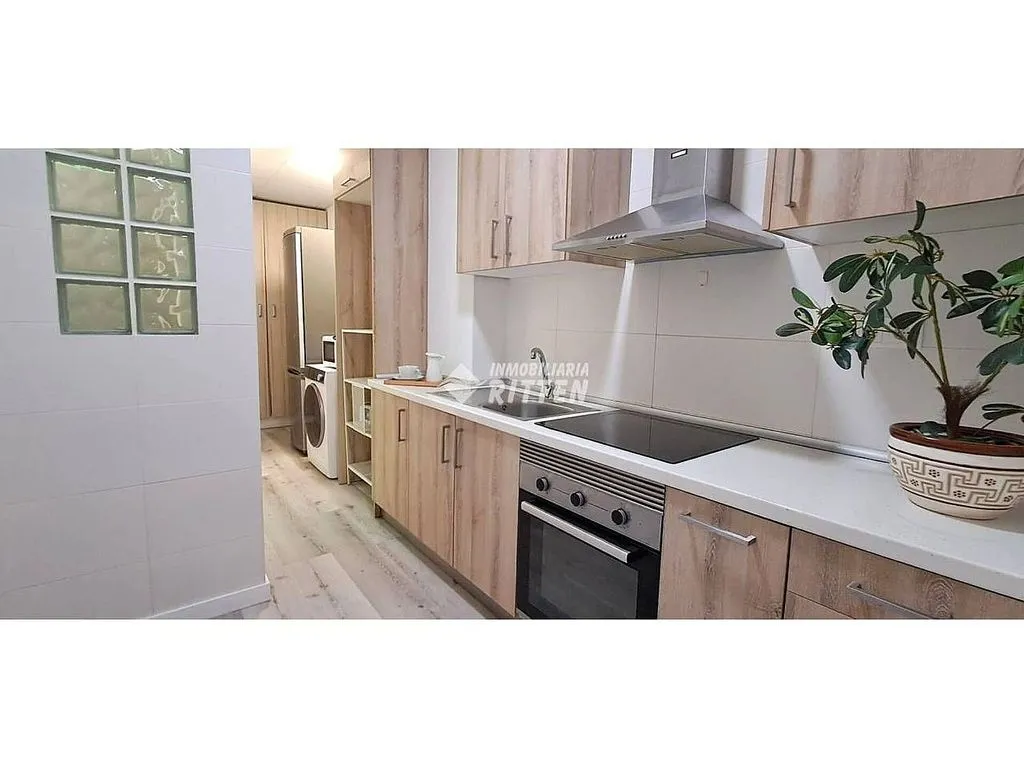 Köök - Modernised Flat with Patio in San Ginés, Cartagena