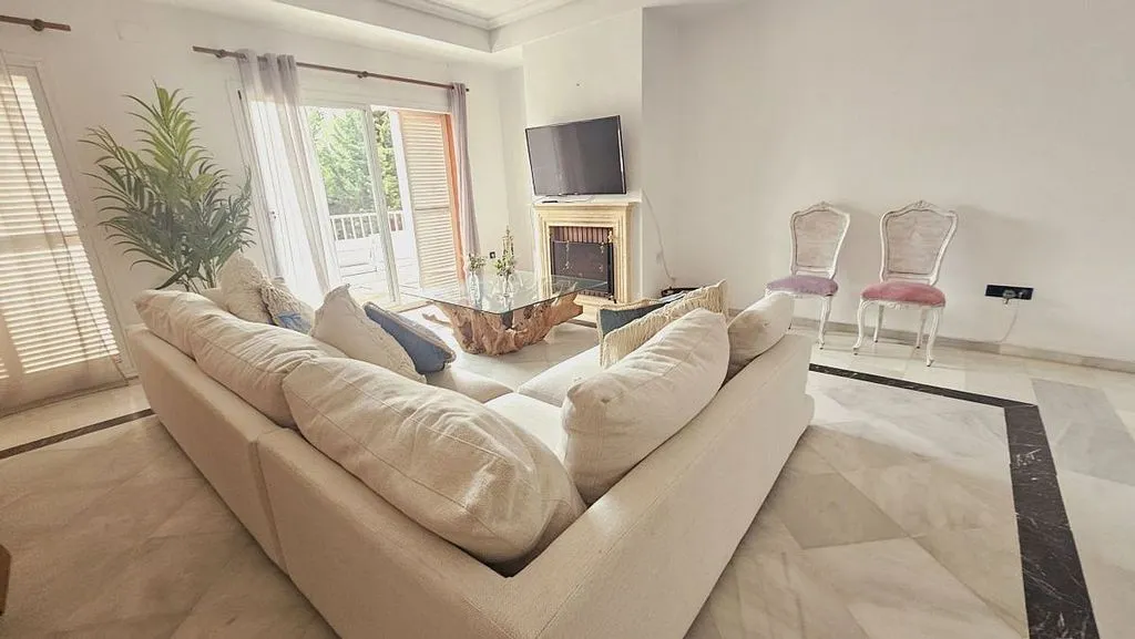 Living Room - Andalusian Villa with Pool in Sotogrande