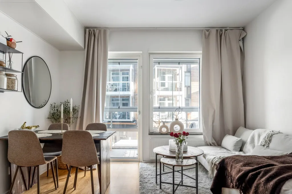 Séjour - Modern Flat with Glass Balcony in Hägerneholm