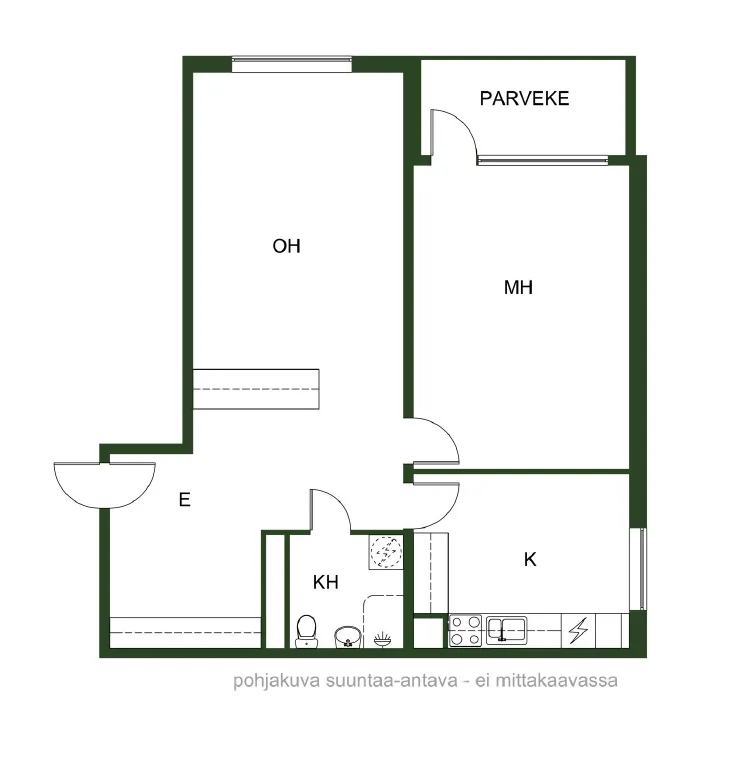 Plaan - Spacious Apartment with Balcony in Rovaniemi