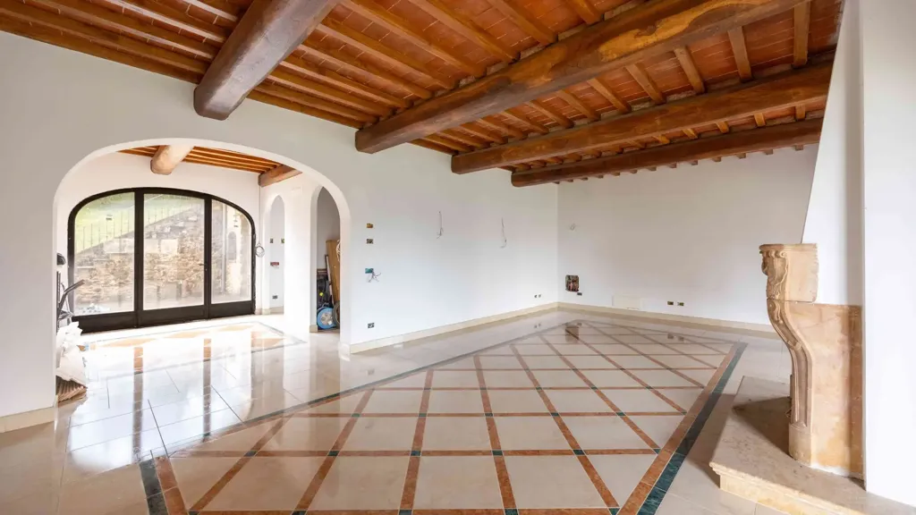 Living Room - Rustic Complex with Garden in Montespertoli