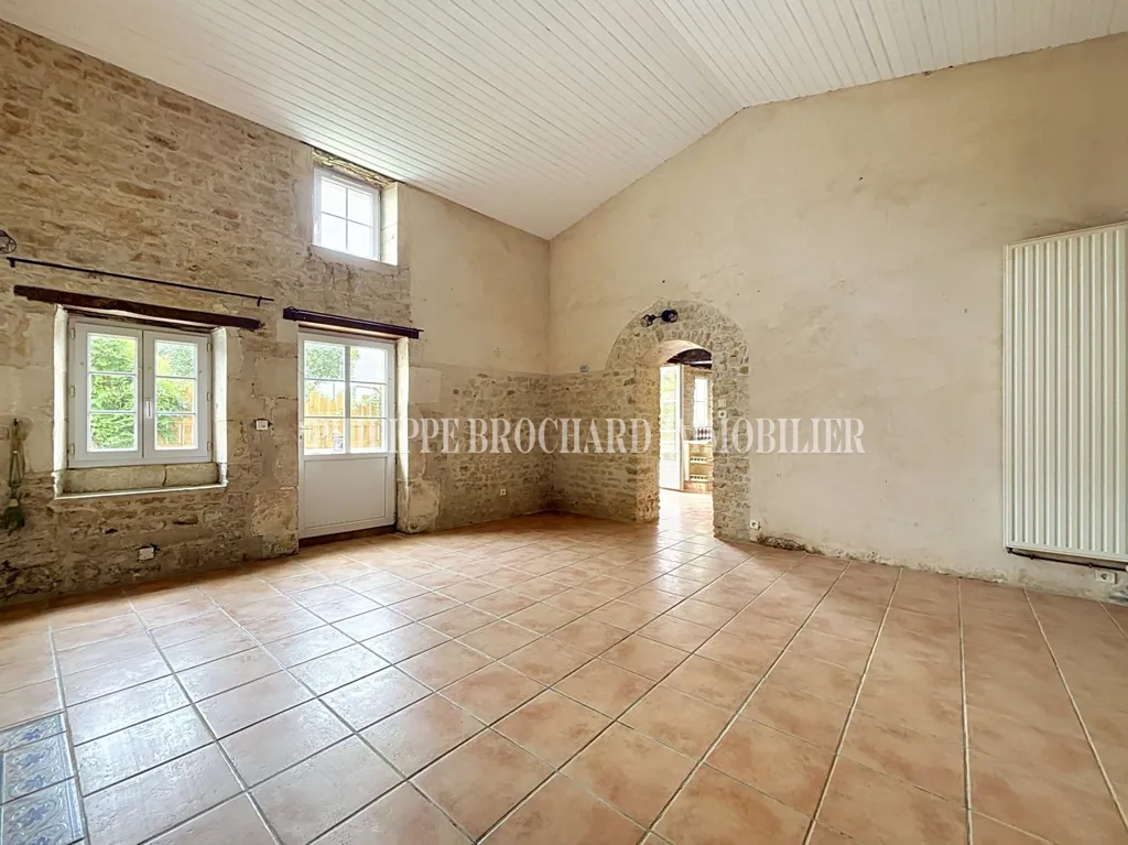 Soggiorno - Charming Stone House with Garden in Péault
