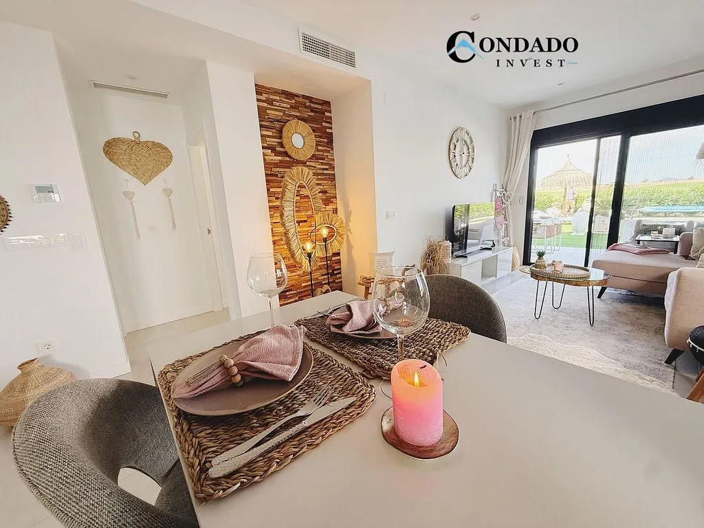 Salle à manger - Apartment with Pool in Alhama de Murcia